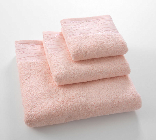 Постельное белье Махровое полотенце для рук и лица 50х90, Айова персик  фото