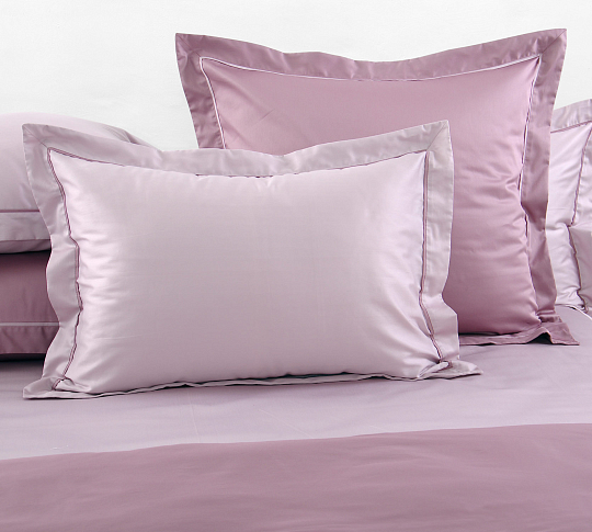 Однотонное постельное белье Нежность, мако-сатин 300ТС, Евро стандарт фото