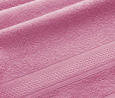 Постельное белье Махровое полотенце Утро розовый (40х70) фото
