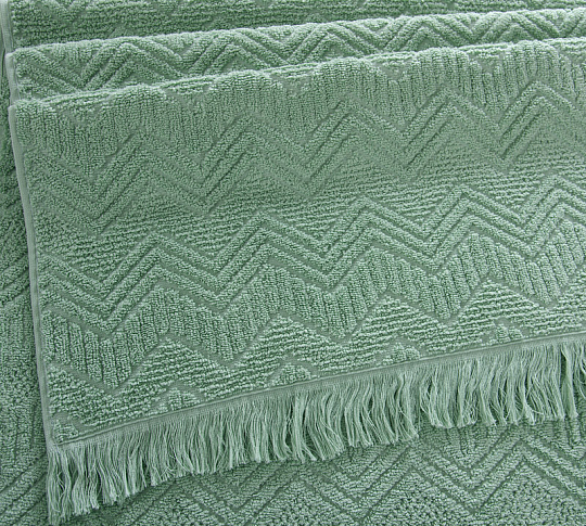 Постельное белье Полотенце махровое банное 100х150, Бавария ментол фото