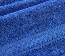 Постельное белье Махровое полотенце Утро синий (40х70) фото