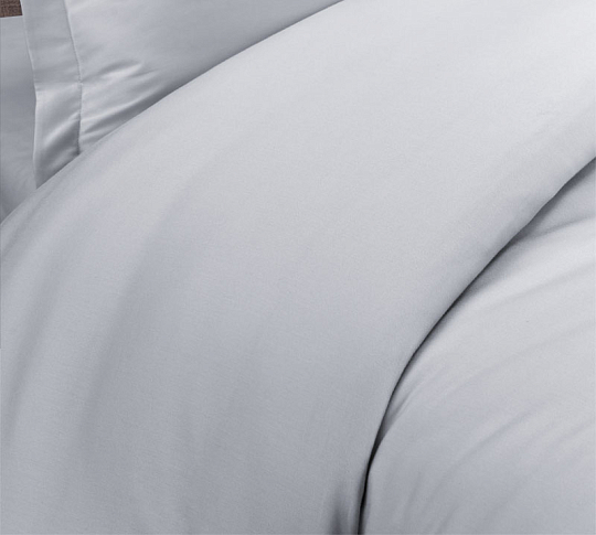 Однотонное постельное белье Опал, Сатин, 1.5-спальное, наволочки 70х70 фото