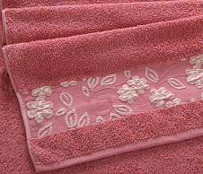 Постельное белье Полотенце махровое Прованс терракот (40х70) фото