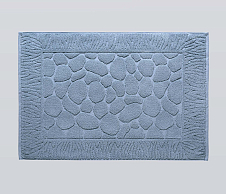 Постельное белье Махровое полотенце-коврик для ног, Серебро, 50x70 фото