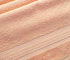 Постельное белье Махровое полотенце Утро персик (70х140) фото