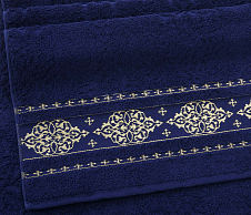 Постельное белье Махровое полотенце для рук и лица 50х90, Роскошь зимняя ночь  фото