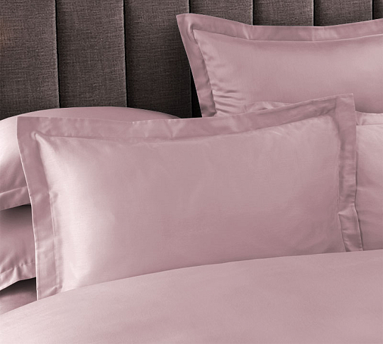 Однотонное постельное белье «Розовый топаз», Сатин (1,5 спальное) фото
