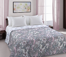Постельное белье Стеганое покрывало на кровать «Баллада о любви 1», перкаль (180х210) фото