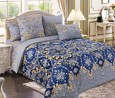 Постельное белье Пододеяльник 2-спальный Версаль компаньон 1, перкаль, 175х215 (1 шт) для одеяла 172х205 см фото