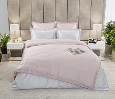 Постельное белье Пододеяльник однотонный «Розовый», мако-сатин (2-спальный 185х215) фото