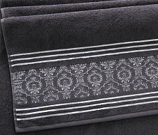 Постельное белье Махровое полотенце для рук и лица 50х90, Великолепие графит  фото