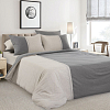 Комплект постельного белья с простыней на резинке 120х200 Пуэр, меланж, 1.5-спальный фото