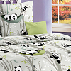 Детское постельное белье в кроватку 120х60, Веселые панды 1, поплин, Ясельный фото