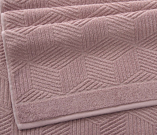 Постельное белье Полотенце махровое Уэльс сухая роза (50х90) фото