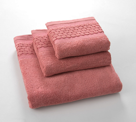 Постельное белье Махровое полотенце для рук и лица 40х70, Нормандия терракот  фото
