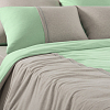 Комплект постельного белья с простыней на резинке 200х200 Мелисса, меланж, Евро фото