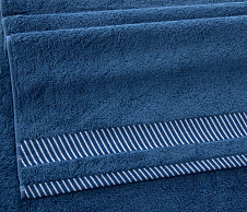 Постельное белье Махровое полотенце для рук и лица 50х90, Базель деним  фото