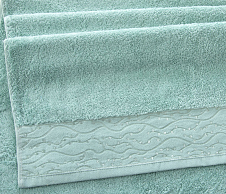 Постельное белье Махровое полотенце для рук и лица 40х70, Айова светлая бирюза  фото