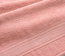 Постельное белье Полотенце махровое с бордюром Кремовый (70х140) фото