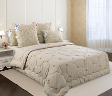 Постельное белье Одеяло 1.5 спальное 140x205, Верблюжья шерсть, Всесезонное 300 г, тик смесовой фото