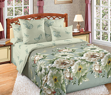 Постельное белье Стеганое покрывало на кровать «Каролина 1», перкаль (180х210) фото