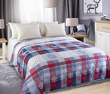 Постельное белье Стеганое покрывало на кровать Норвегия 1, перкаль, 180х210 фото
