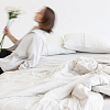 Комплект постельного белья с простыней на резинке 120х200 Ассам, меланж, 1.5-спальный фото