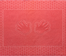 Постельное белье Полотенце махровое Ручки Коралл (48х70) фото