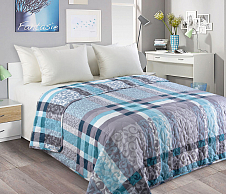 Постельное белье Стеганое покрывало на кровать «Бруно», перкаль (180х210) фото