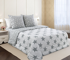 Постельное белье с одеялом Орион 1, перкаль, 2-спальное с евро простыней, наволочки 70х70 фото