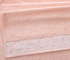 Постельное белье Махровое полотенце для рук и лица 50х90, Валенсия персик  фото