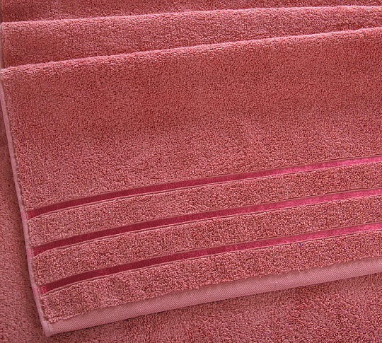 Постельное белье Полотенце махровое банное 70х140, Мадейра терракот  фото
