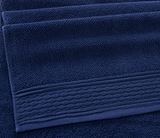 Постельное белье Махровое полотенце для рук и лица 50х90, Дакота темно-синий  фото