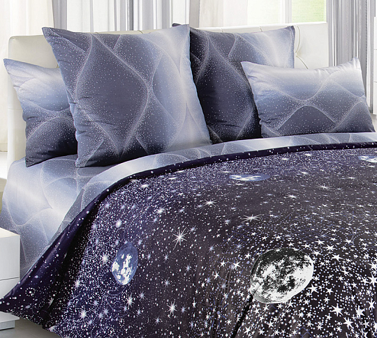 Постельное белье с одеялом Песня звезд 1, перкаль, 1.5-спальное фото