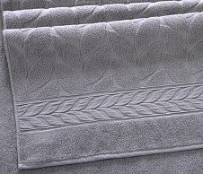Постельное белье Полотенце махровое Совершенство светло-серый (70x140) фото