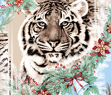 Постельное белье Вафельное полотенце «Год тигра 1» (50х60) фото