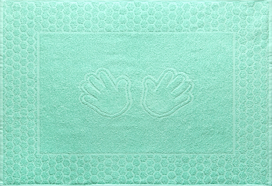 Постельное белье Махровое полотенце для рук Ручки мятный, 50х70 фото