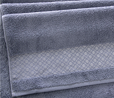 Постельное белье Полотенце махровое Симпатия серый (50x90) фото