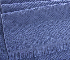 Постельное белье Полотенце махровое Бавария серо-голубой (100х150) фото