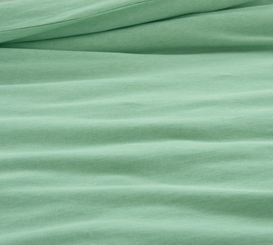 Комплект постельного белья с простыней на резинке 200х200 Мелисса, меланж, Евро фото