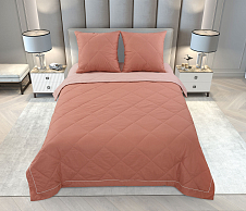 Постельное белье с одеялом Летний закат, перкаль, 2-спальное с евро простыней фото