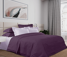 Постельное белье Фиолет, страйп-сатин, 2-спальное фото