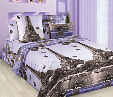 Постельное белье Романтика Парижа 1, бязь, 2-спальное фото