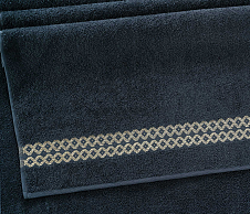 Постельное белье Полотенце махровое для рук и лица 30x60, Блеск темно-серый фото