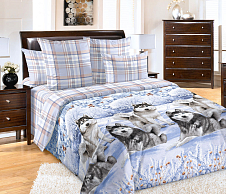 Постельное белье Пододеяльник 2-спальный Хаски компаньон 1, перкаль, 175х215 (1 шт) для одеяла 172х205 см фото