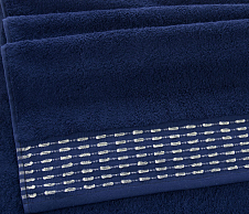 Постельное белье Махровое полотенце для рук и лица 50х90, Невада темно-синий  фото