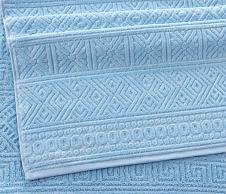 Постельное белье Полотенце велюровое Саксония светло-голубой (70х140) фото