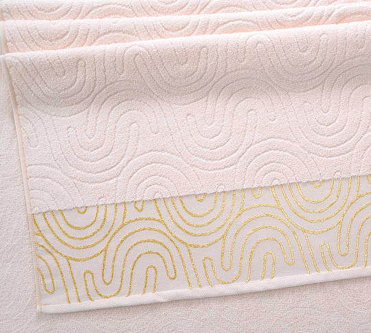 Постельное белье Полотенце махровое банное 70х140, Крит белый песок  фото