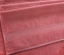 Постельное белье Махровое полотенце для рук и лица 50х90, Сардиния терракот  фото