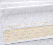 Постельное белье Полотенце махровое Теннеси белый (50х90) фото